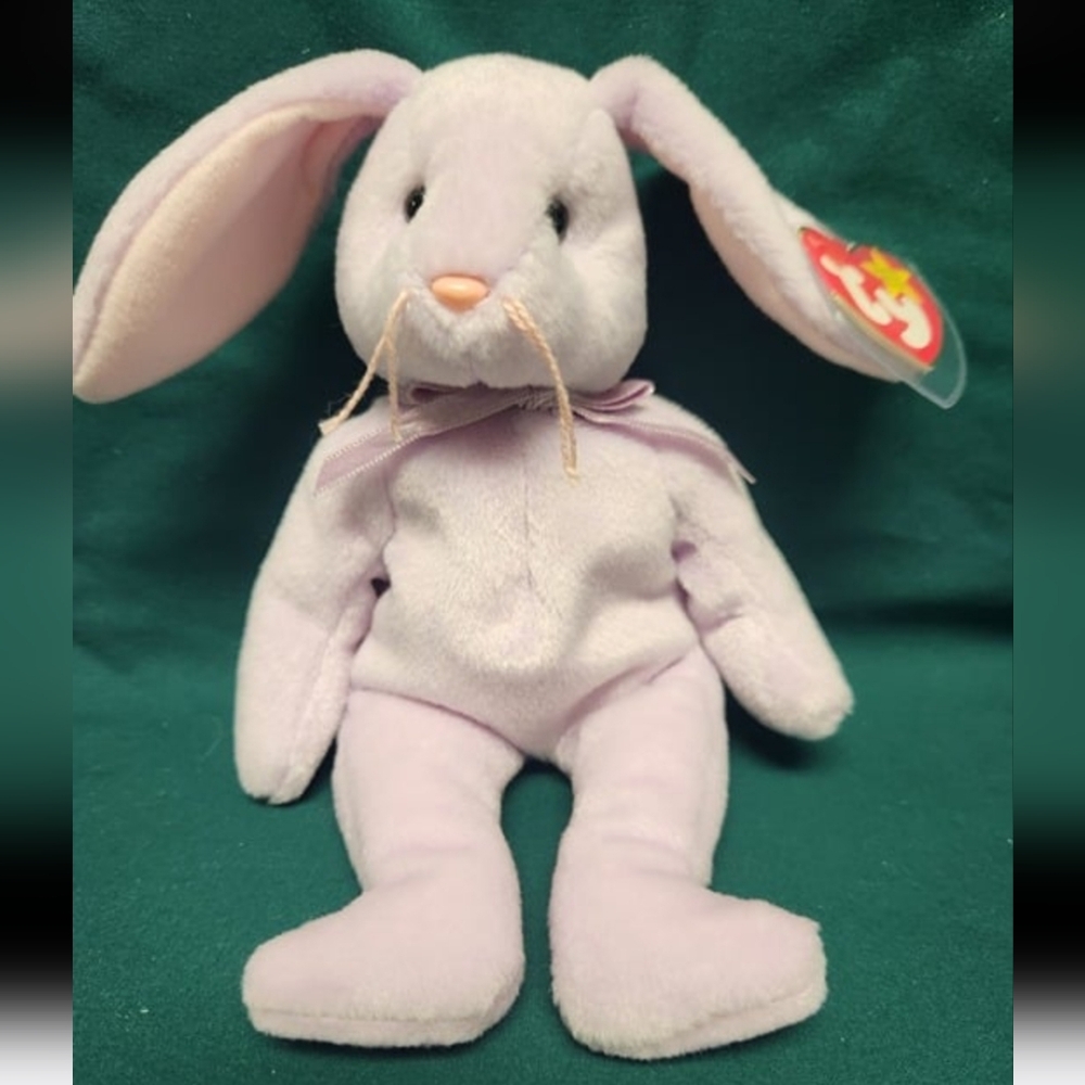 Ty Beanie Babies 1996 Floppity Purple Bunny